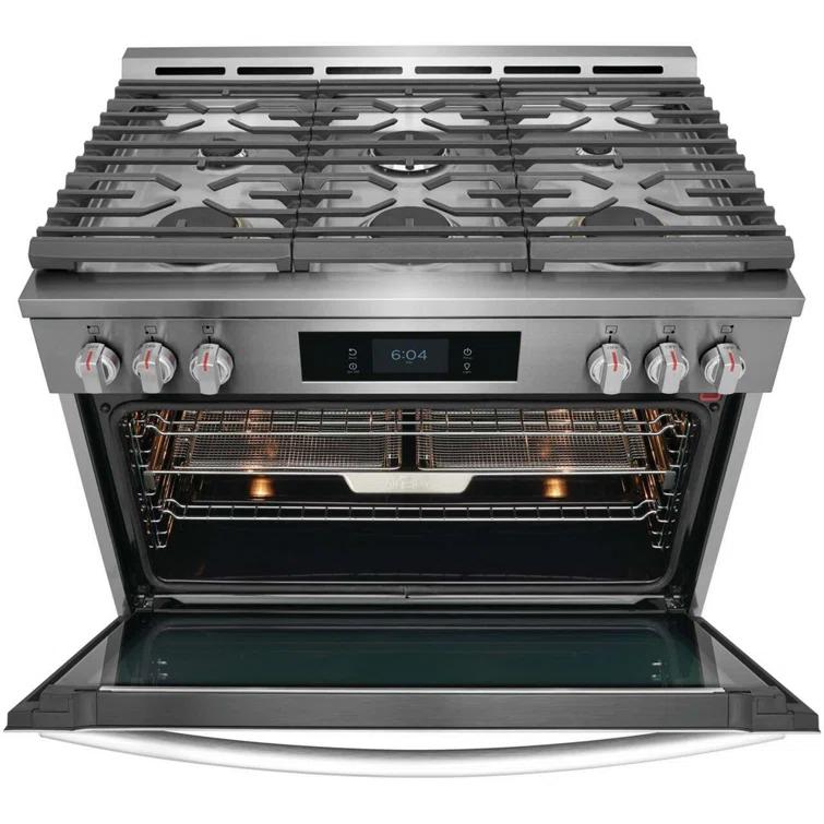 Frigidaire Gallery Frigidaire Gallery 30" 4.6 Cubic Feet Smart Dual Fuel Free Standing Range with 6 Burners GCFD3661AF