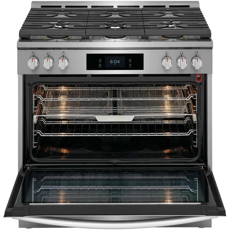 Frigidaire Gallery Frigidaire Gallery 30" 4.6 Cubic Feet Smart Dual Fuel Free Standing Range with 6 Burners GCFD3661AF