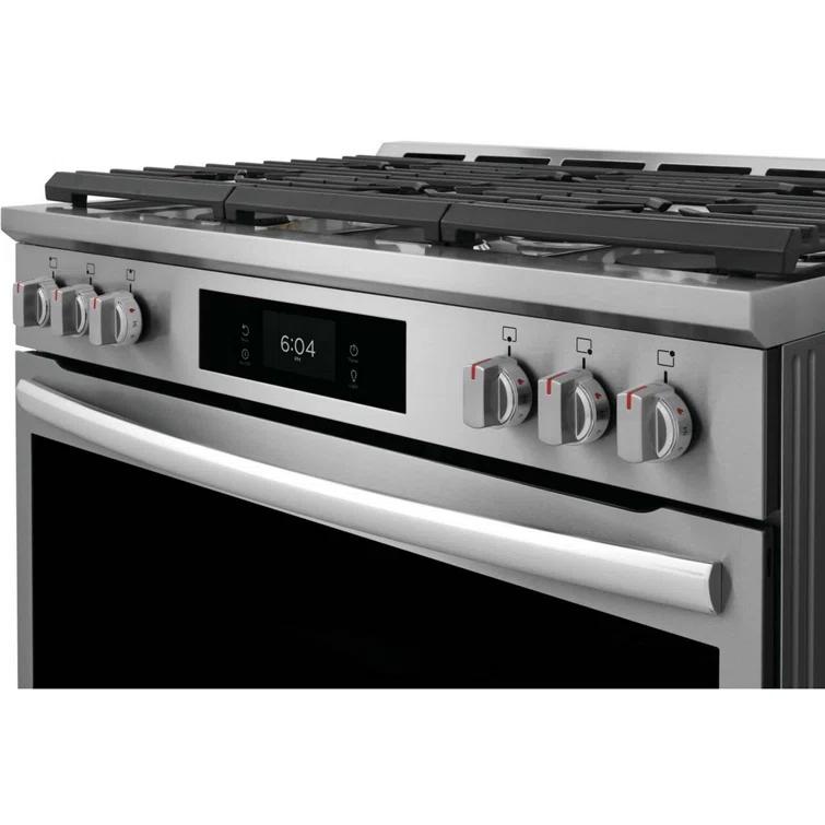 Frigidaire Gallery Frigidaire Gallery 30" 4.6 Cubic Feet Smart Dual Fuel Free Standing Range with 6 Burners GCFD3661AF
