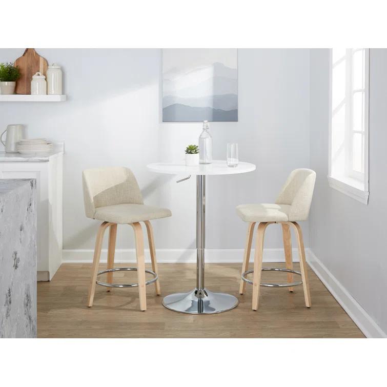 Swivel Upholstered Counter Stool