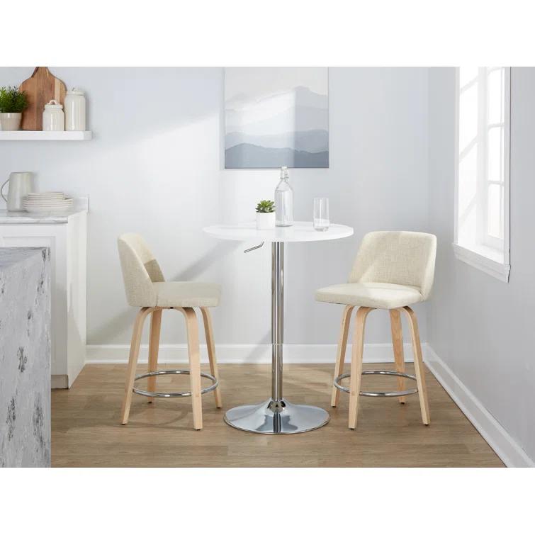 Swivel Upholstered Counter Stool