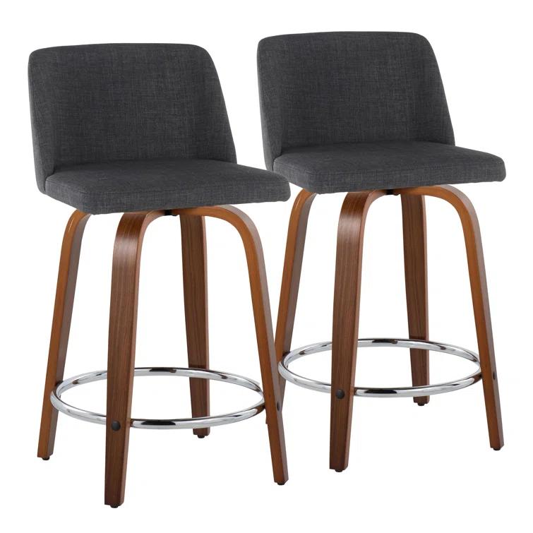 Swivel Upholstered Counter Stool