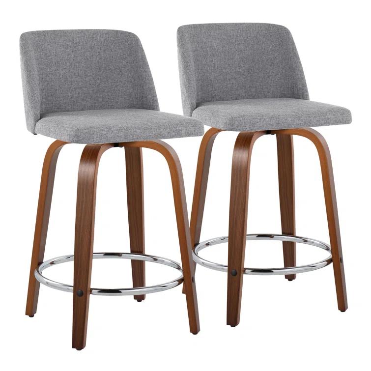 Swivel Upholstered Counter Stool