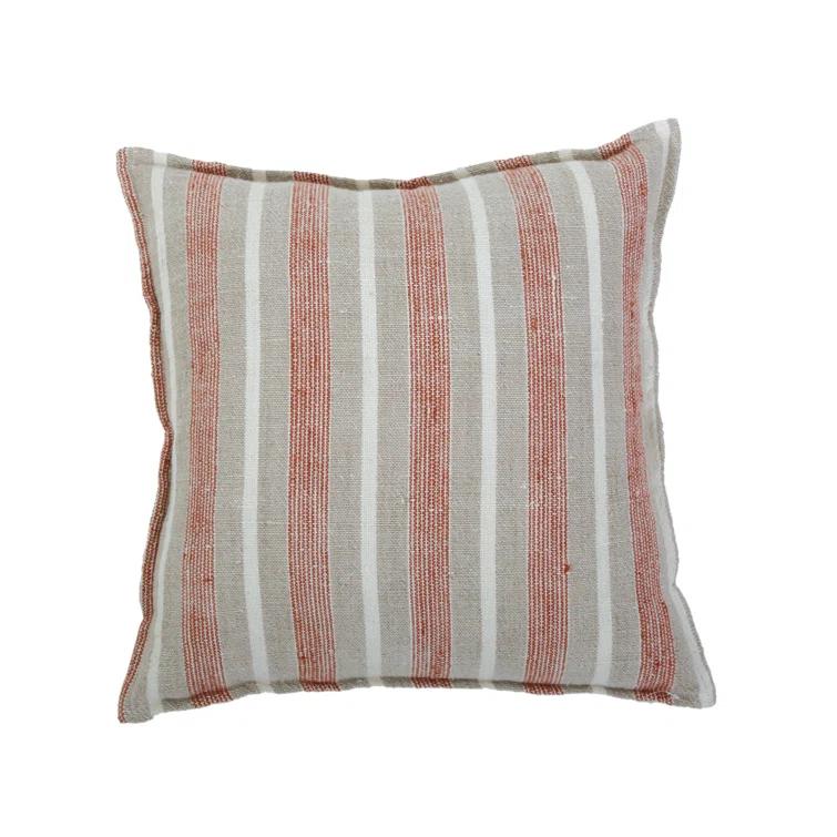 Montecito Striped Linen Throw Pillow