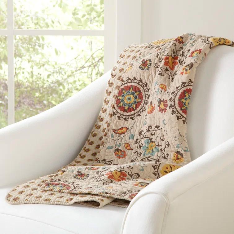 Andorra Medallion Cotton Reversible Quilt Set