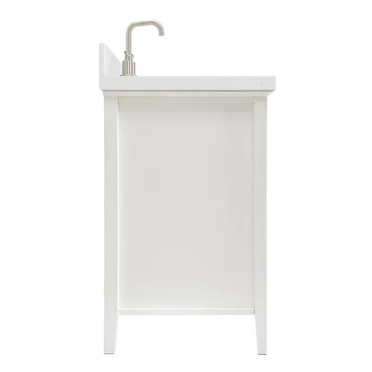 Ariel D036srcqovo Kensington 36" Free Standing Single Basin Vanity Set - White / Carrara
