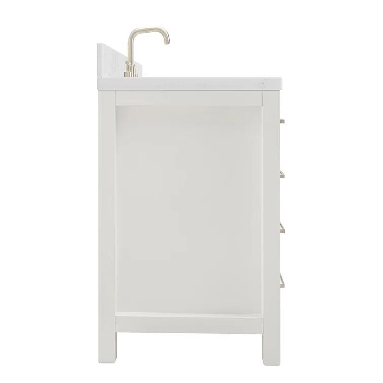 Ariel H036slcqrvo Bristol 36" Free Standing Single Basin Vanity Set - White