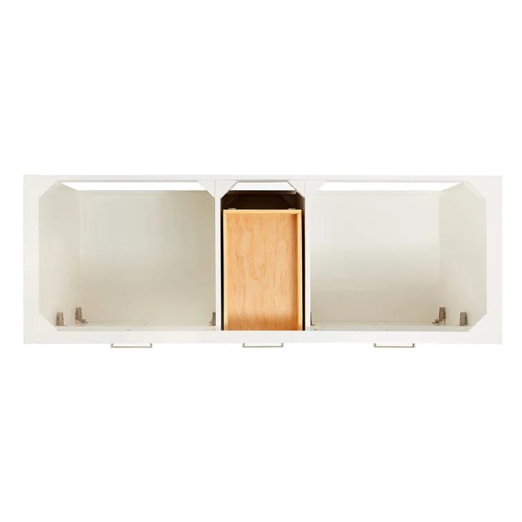 Ariel H060dcqovo Bristol 60" Free Standing Double Basin Vanity Set - White