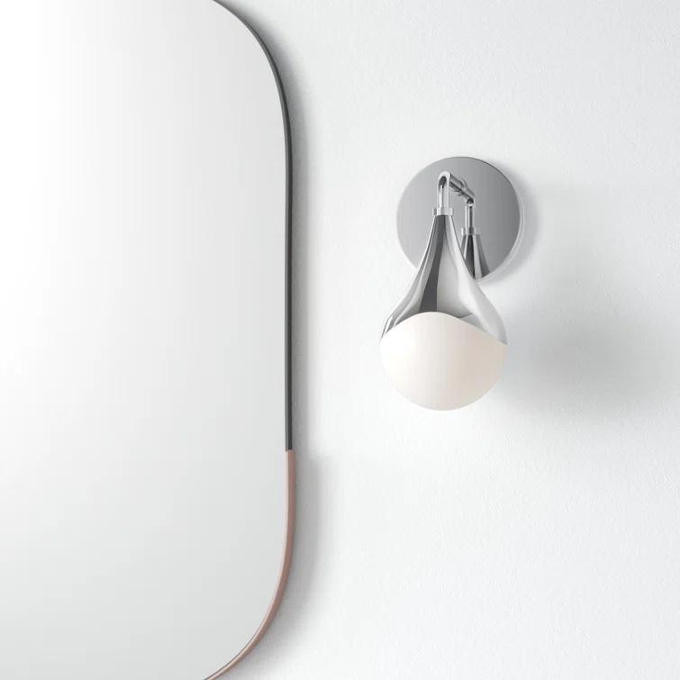 Algiers Single Frosted Dimmable Bath Sconce