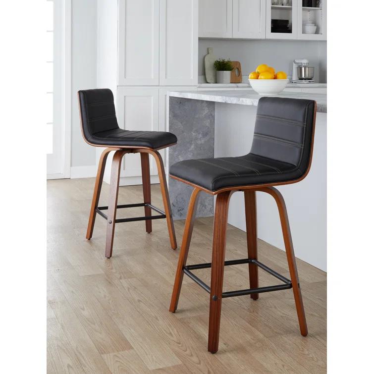 Swivel Upholstered Counter Stool