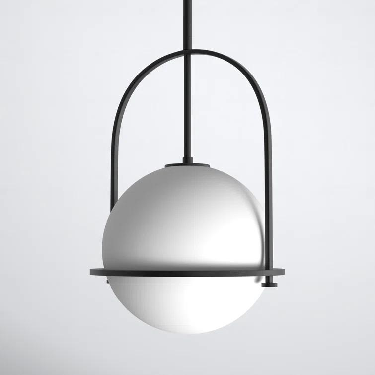 Arie Single Light Glass Dimmable Pendant