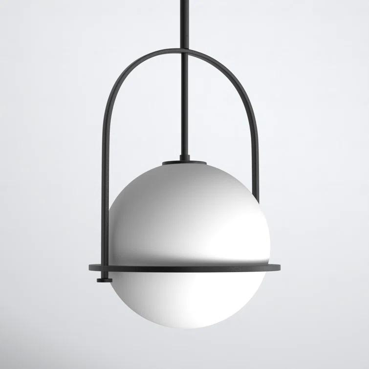 Arie Single Light Glass Dimmable Pendant