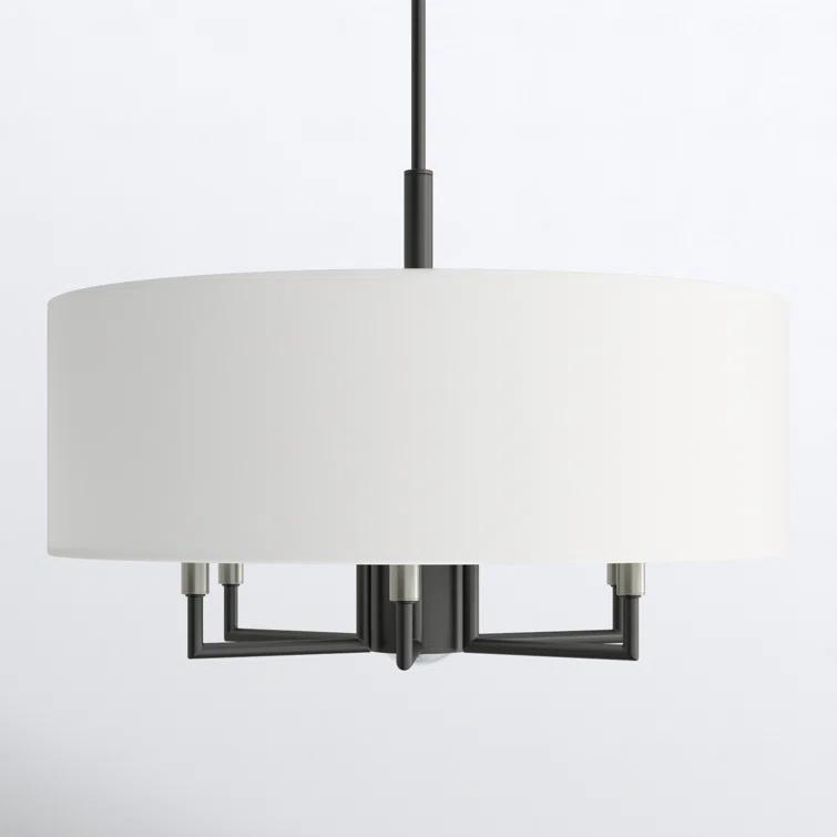 Moonlighter 7 Light Metal Dimmable Drum Chandelier