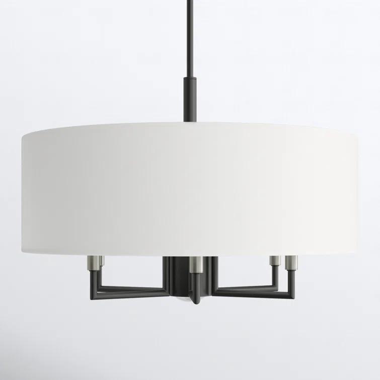 Moonlighter 7 Light Metal Dimmable Drum Chandelier