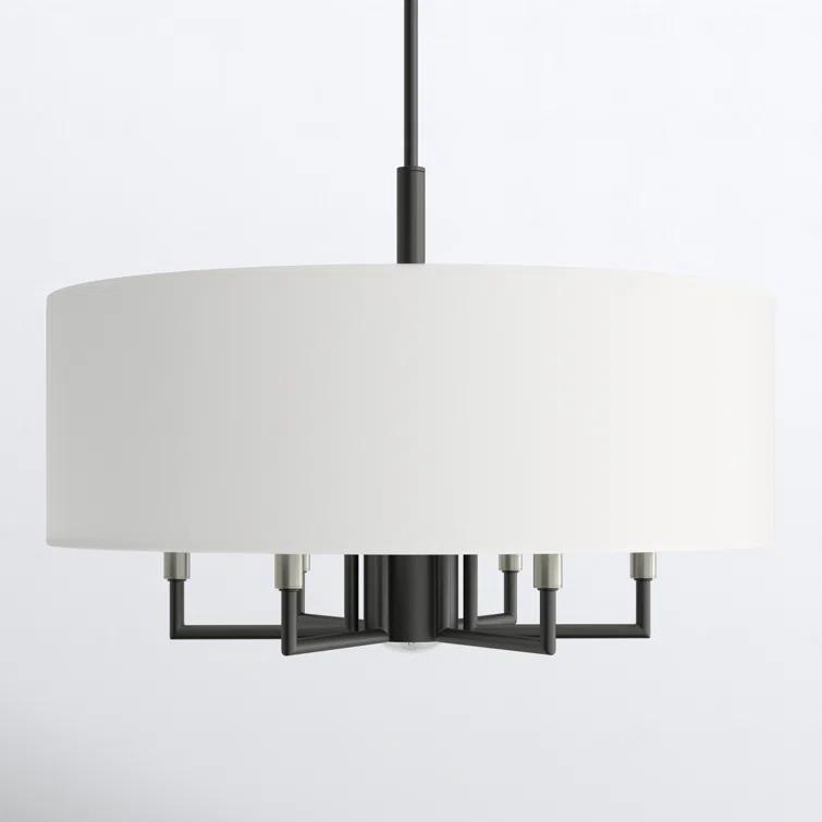 Moonlighter 7 Light Metal Dimmable Drum Chandelier