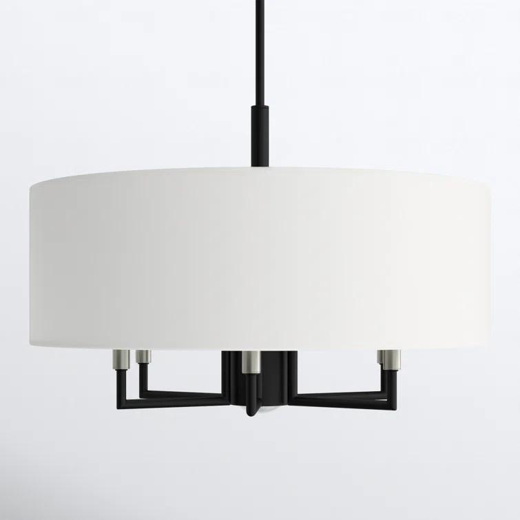 Moonlighter 7 Light Metal Dimmable Drum Chandelier