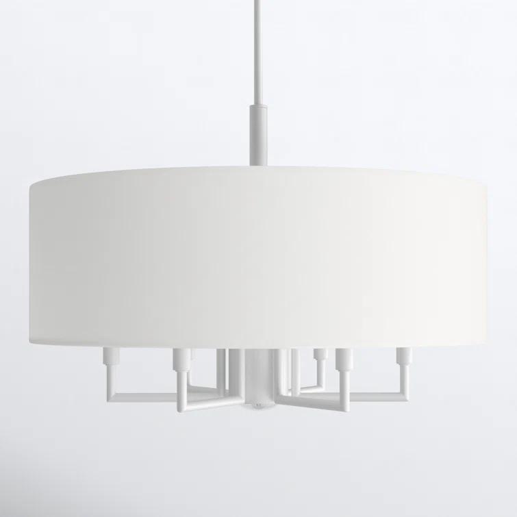 Moonlighter 7 Light Metal Dimmable Drum Chandelier