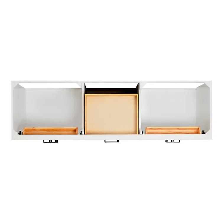 Ariel T072d-Bc Hepburn 72" Double Free Standing Vanity Cabinet Only - White