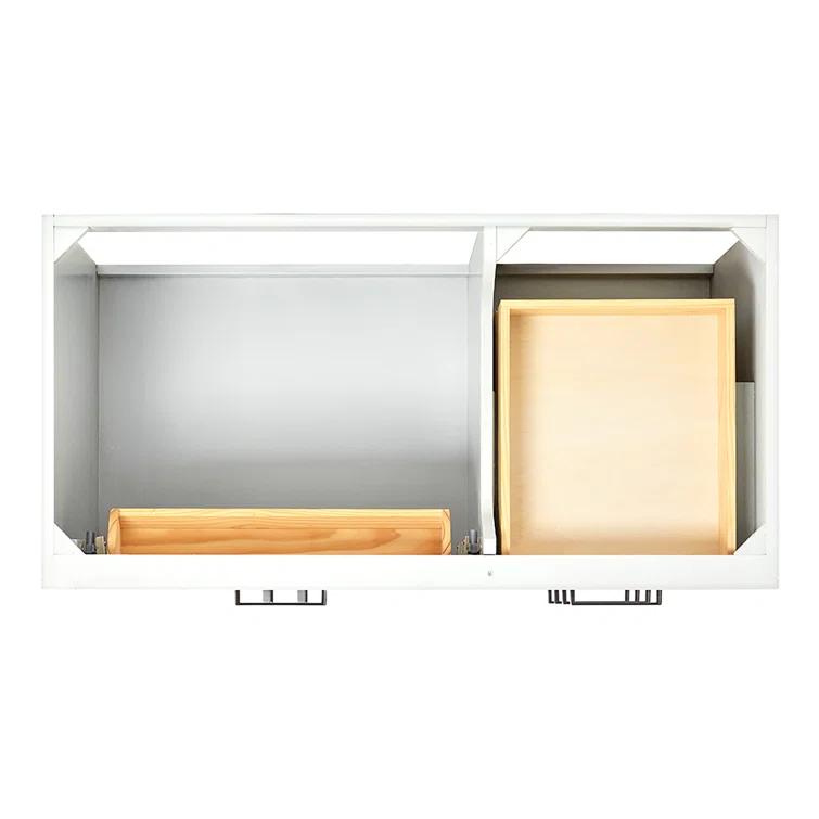 Ariel T042s-L-Bc Hepburn 42" Single Free Standing Vanity Cabinet Only - White