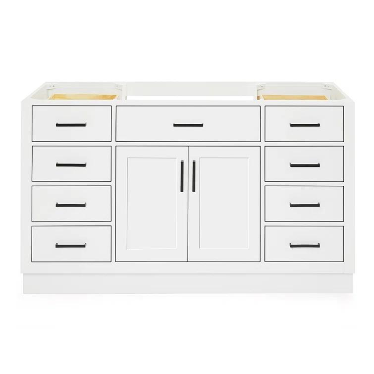 Ariel T060s-Bc Hepburn 60" Single Free Standing Vanity Cabinet Only - White