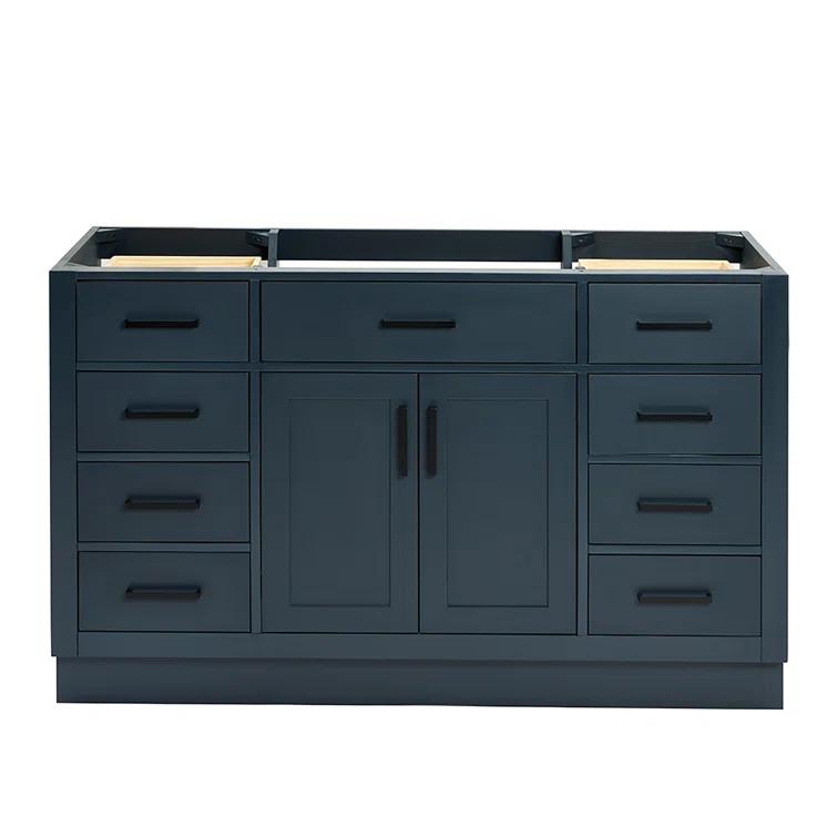Ariel T054s-Bc Hepburn 54" Single Free Standing Vanity Cabinet Only - Blue