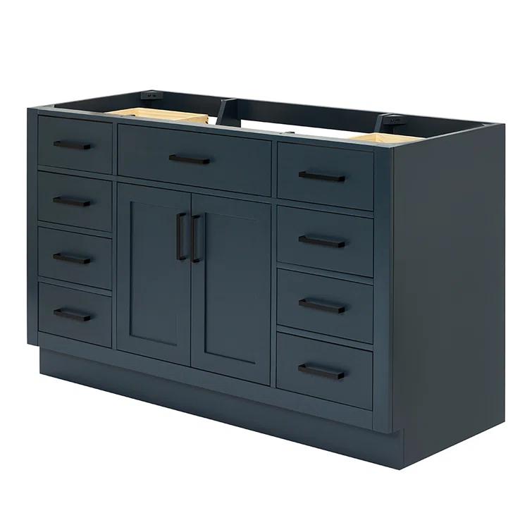 Ariel T054s-Bc Hepburn 54" Single Free Standing Vanity Cabinet Only - Blue