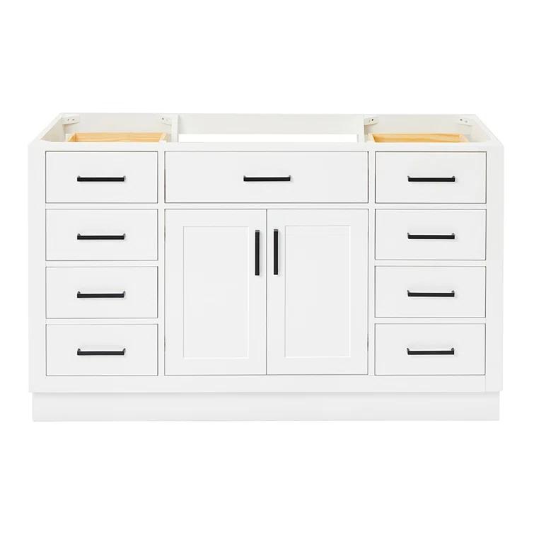 Ariel T054s-Bc Hepburn 54" Single Free Standing Vanity Cabinet Only - White