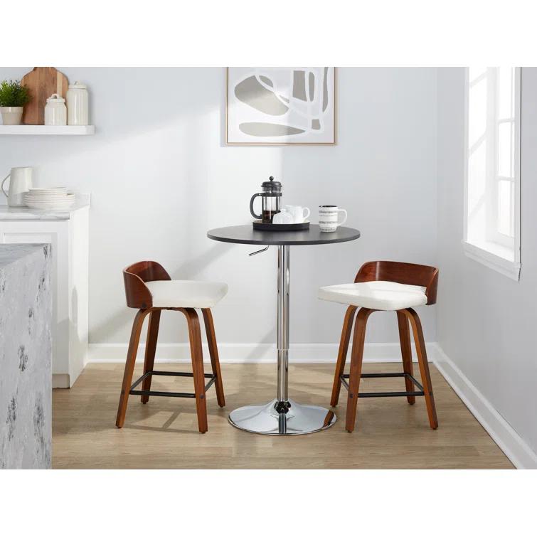 Swivel Upholstered Counter Stool