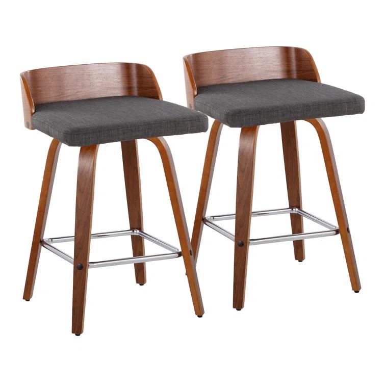 Swivel Upholstered Counter Stool