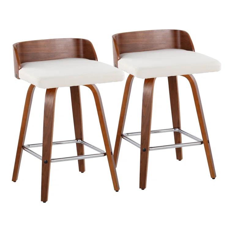 Swivel Upholstered Counter Stool
