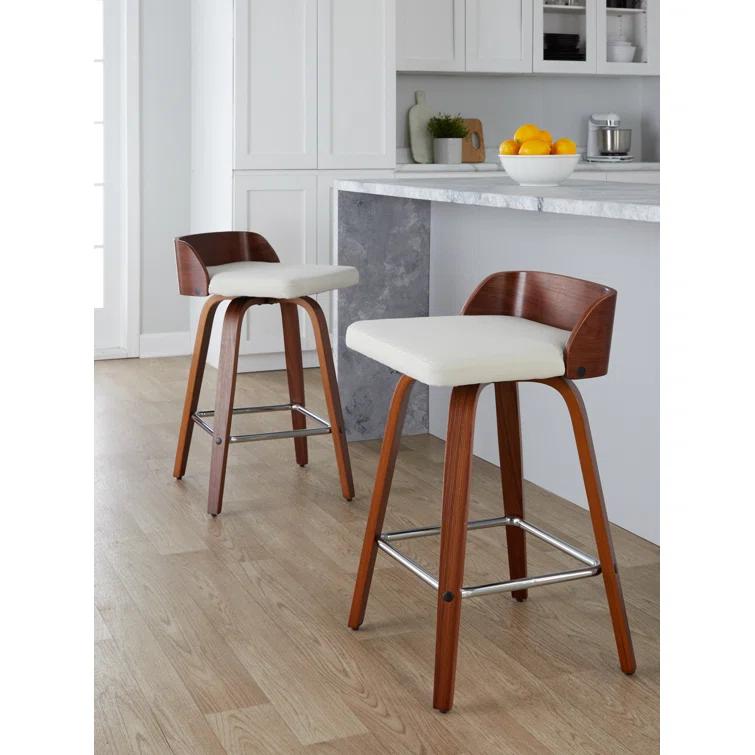 Swivel Upholstered Counter Stool