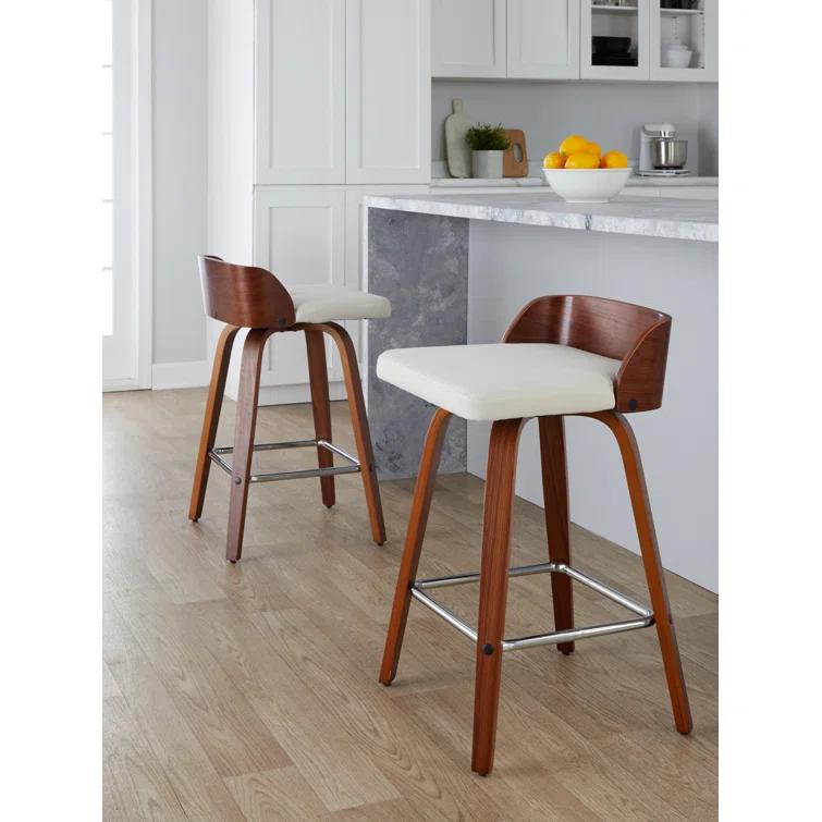 Swivel Upholstered Counter Stool