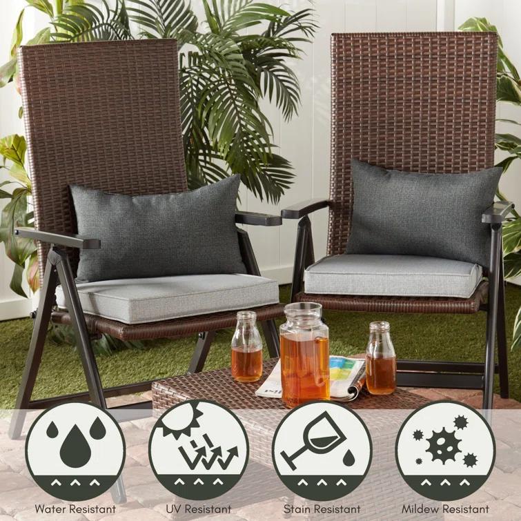 Indoor/Outdoor Reversible Throw Pillow