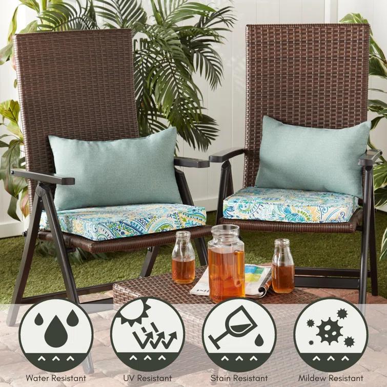 Indoor/Outdoor Reversible Throw Pillow