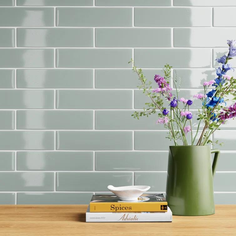 Kezma 3 in. x 12 in. Ceramic Subway Wall Tile