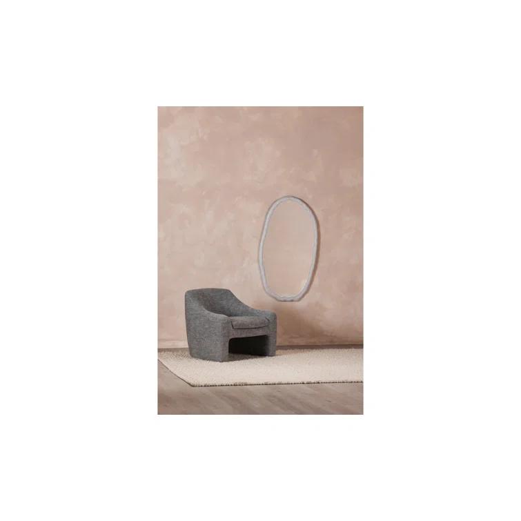 Rogelio Round Mirror - White / Small