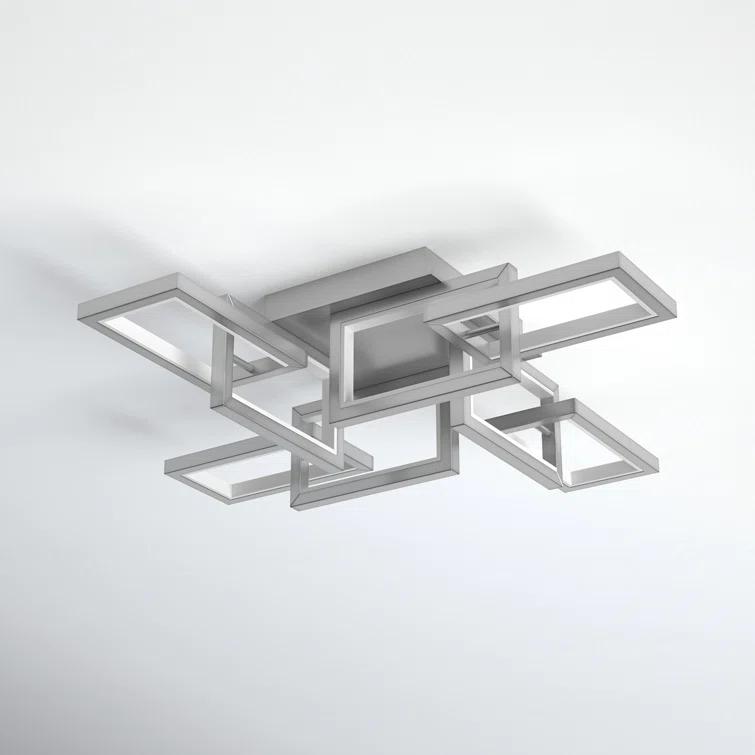 Sataria 8 - Light 29.25" Unique/Statement Geometric LED Flush Mount