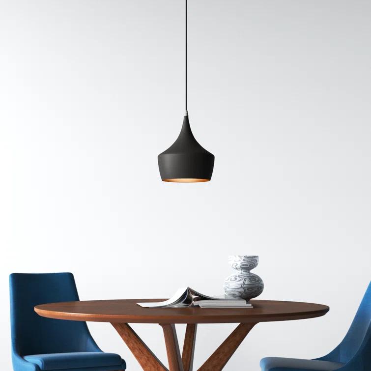 Schultz Single Light Metal Dimmable Pendant