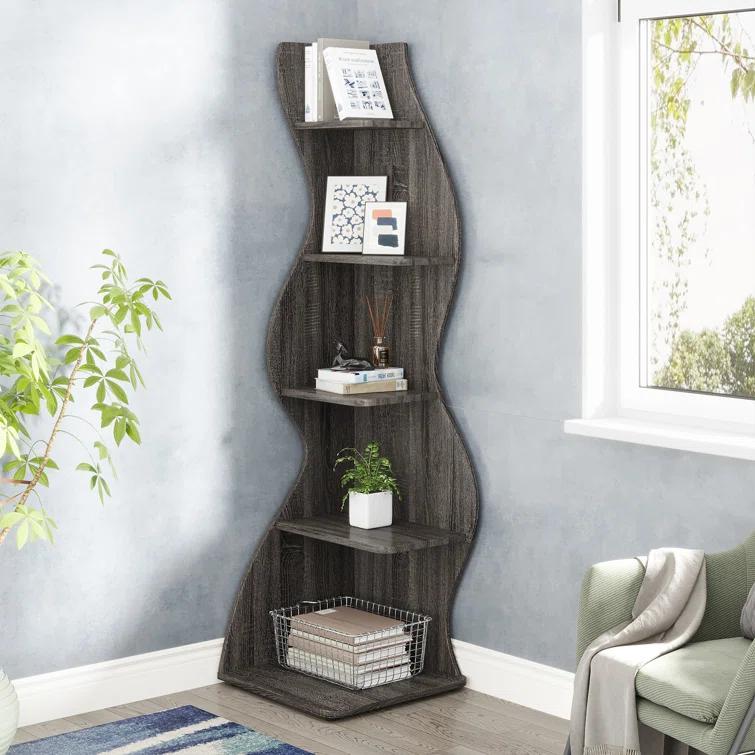 Millwood Pines Arhab Corner Bookcase