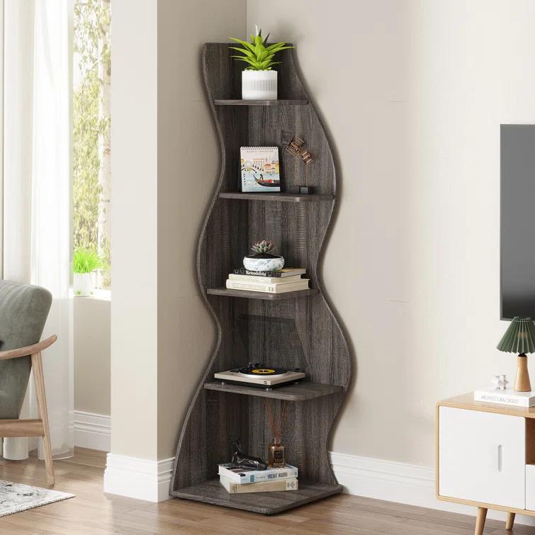 Millwood Pines Arhab Corner Bookcase