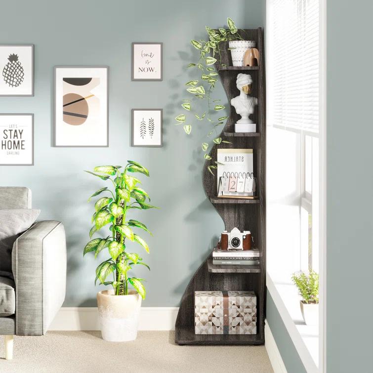 Millwood Pines Arhab Corner Bookcase