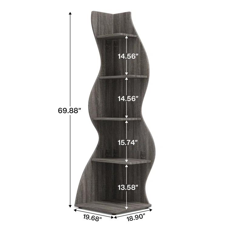 Millwood Pines Arhab Corner Bookcase