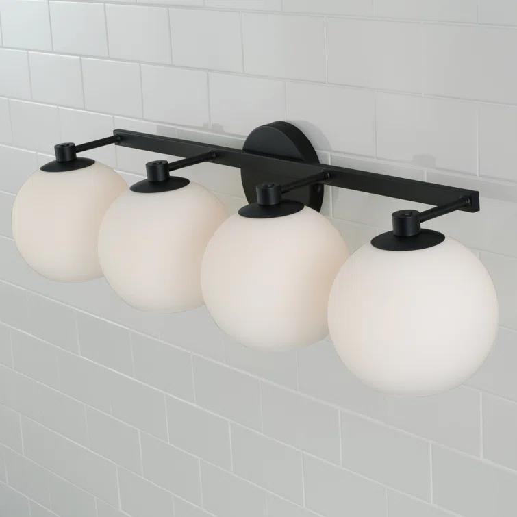 Ansley 4 Light Frosted Dimmable Vanity Light