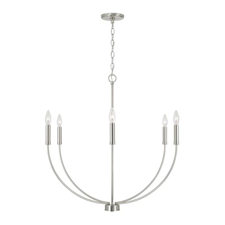 Ansley 6 Light Metal Dimmable Chandelier