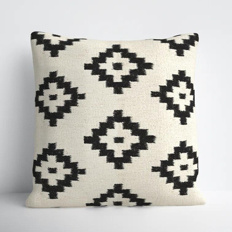 Jada Geometric Wool Throw Pillow