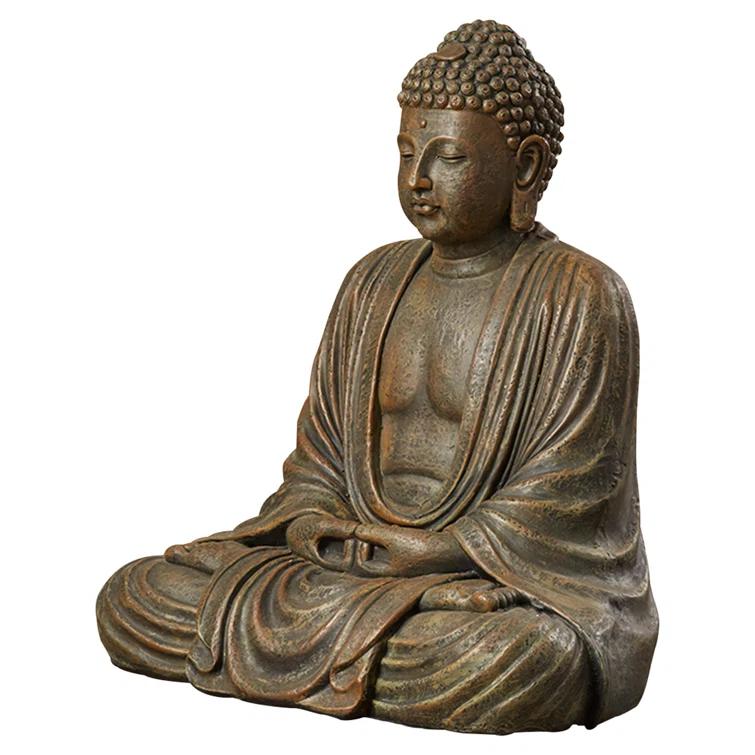 Oriental Furniture 2 1/2 Ft Tall Japanese Sitting Buddha Statue