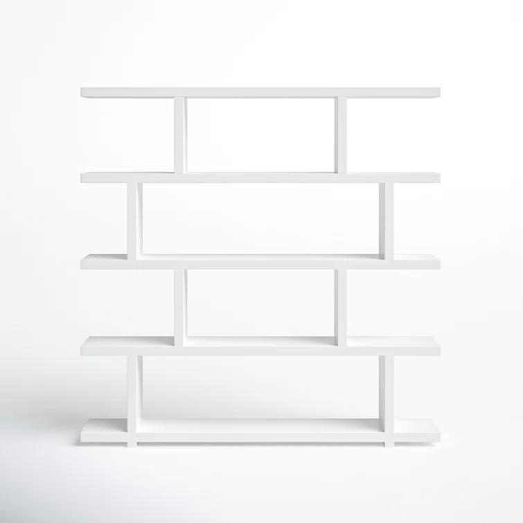 Modern Staggered Bookshelf (63")