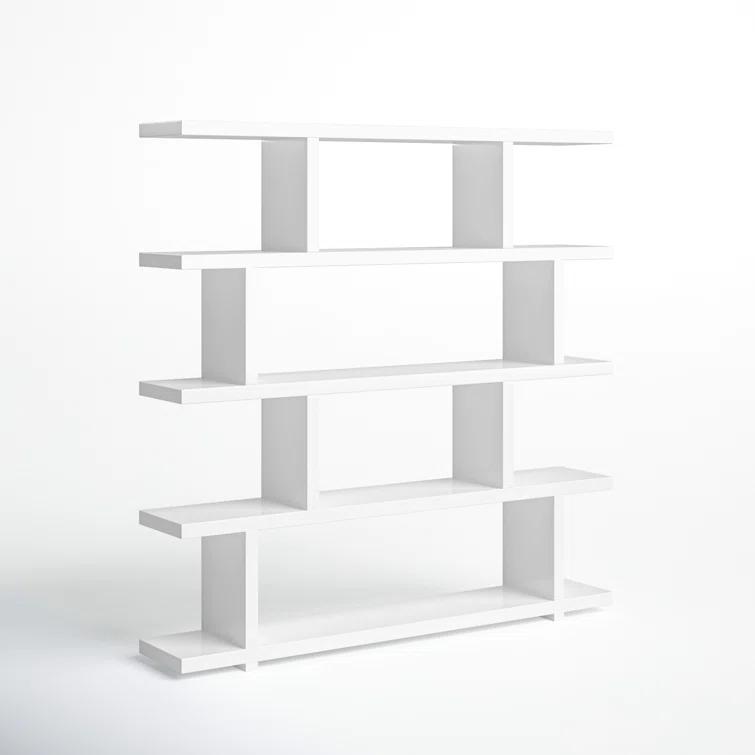 Modern Staggered Bookshelf (63")