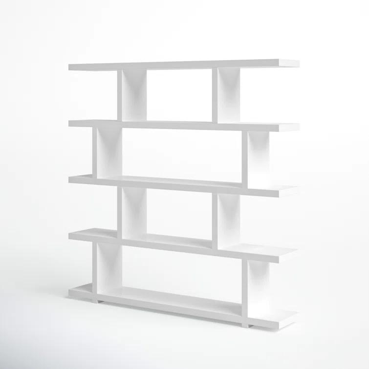Modern Staggered Bookshelf (63")