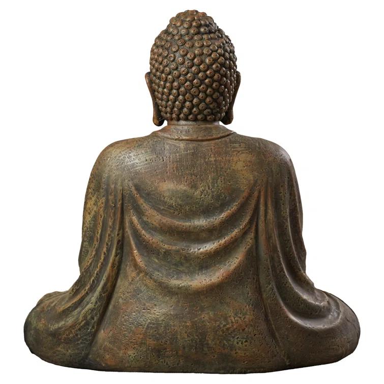 Oriental Furniture 2 1/2 Ft Tall Japanese Sitting Buddha Statue